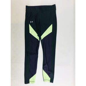 Under armour Yoga Pants Women's Size Small Black Purple Neon Leggings Stretch
